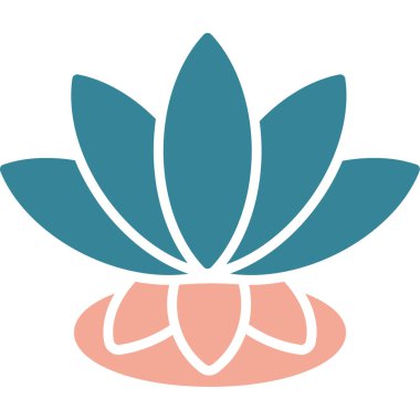 Çiçek. Web simgesi basit illüstrasyon