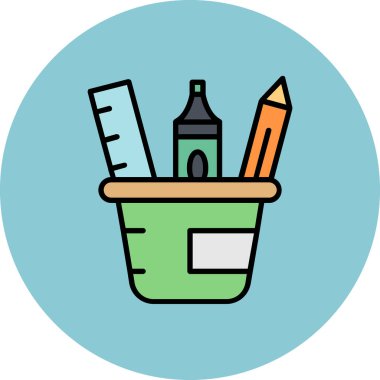 Kolayca değiştirebilen veya düzenleyebilen kalem vektör simgesi