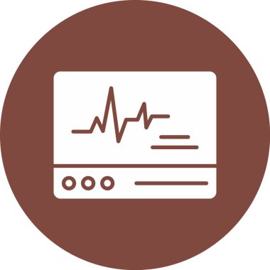 tıbbi ve sağlık çizgisi vektör simgesi.