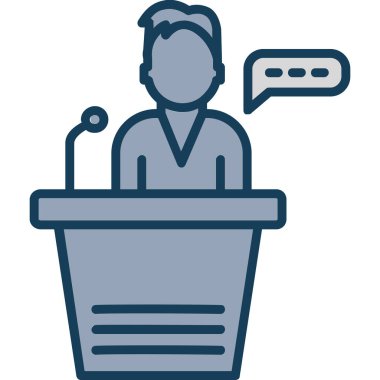 Konferans. Basit simge