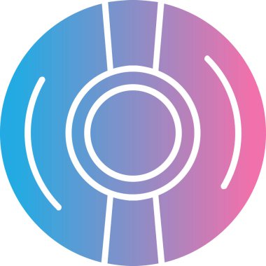 Bir topun tek bir simgesinin vektör çizimi