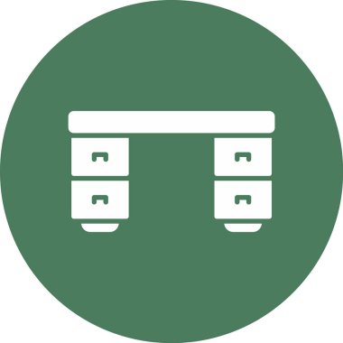 Mobilya simgesinin vektör illüstrasyonu