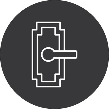 Bir harita simgesinin vektör illüstrasyonu