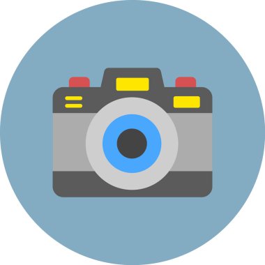 kamera simgesi vektör illüstrasyonu