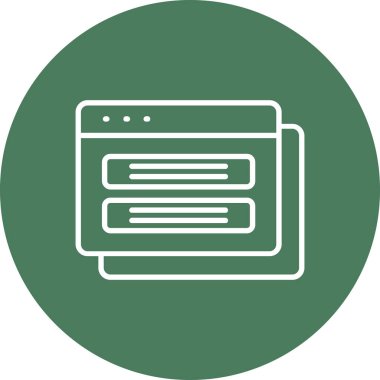 tarayıcı pencere simgesi vektör illüstrasyonu