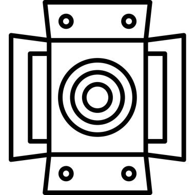 Kamera fotoğraf simgesi, vektör çizim