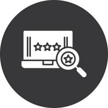 Web ve cep telefonunuz için derecelendirme vektörü simgesi modern basit vektör çizimi.