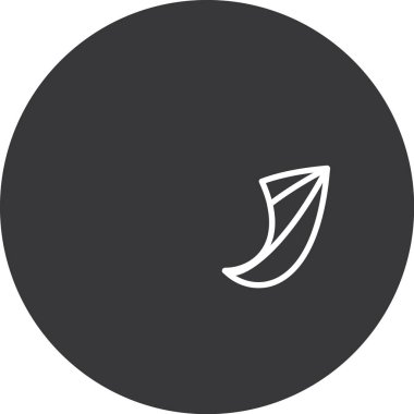 Modern ve basit şemsiye simgesinin vektör illüstrasyonu