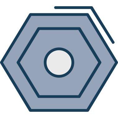 Altıgen vektör simgesi gösterimi