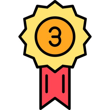 Madalya. Web simgesi basit tasarım