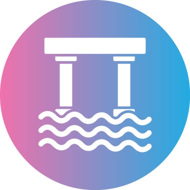 Modern yapı simgesinin vektör illüstrasyonu