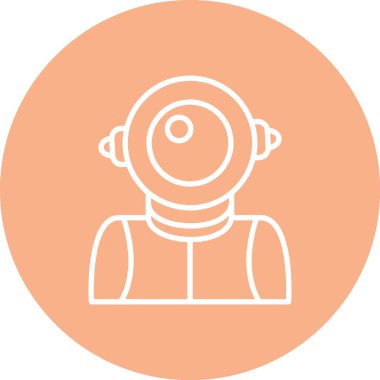 robot ikon vektör illüstrasyonu