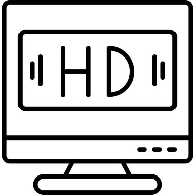 Bilgisayar. Web simgesi basit tasarım