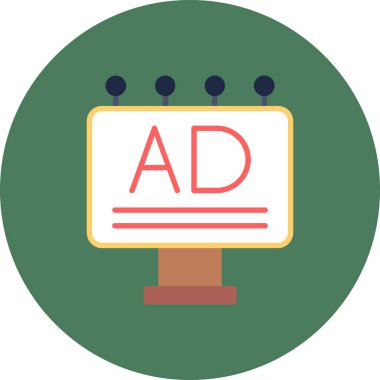 Reklamcılığın vektör illüstrasyon simgesi