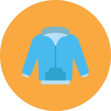 Ceket. Web simgesi basit illüstrasyon