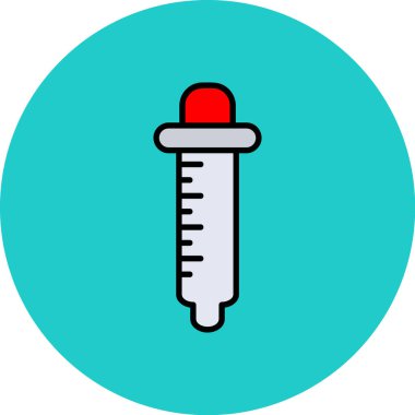 Test tüpü simgesi. vektör illüstrasyonu