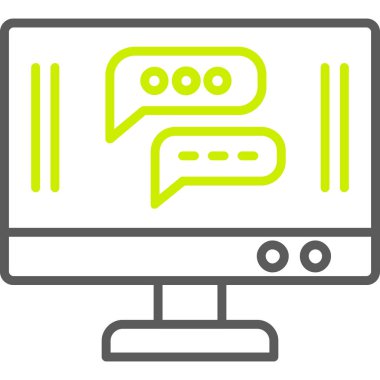 ileti baloncuklu dizüstü