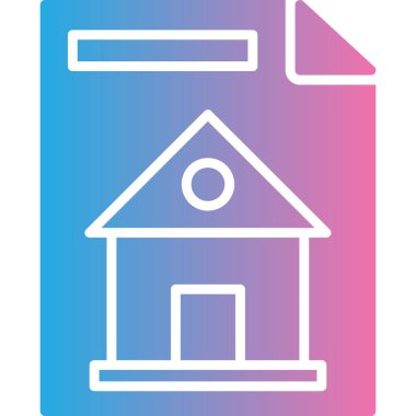 Modern ev simgesinin vektör illüstrasyonu