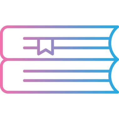 Kitap. Web simgesi basit illüstrasyon