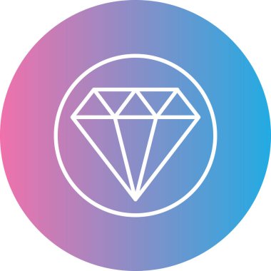 Elmas simgesi vektör illüstrasyonu