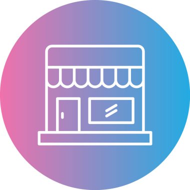 dükkan simgesi vektör illüstrasyonu