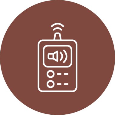 Radyonun vektör illüstrasyonu