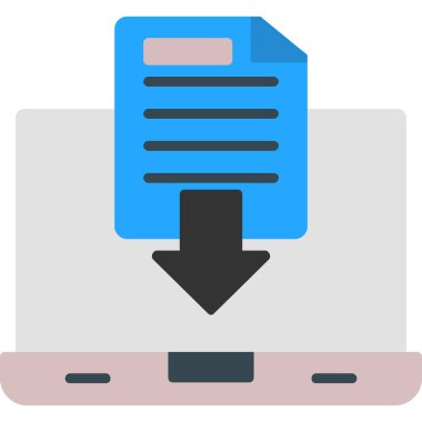 Bilgisayar. Basit ağ simgesi