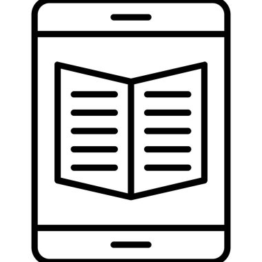 Kitap. Web simgesi basit illüstrasyon