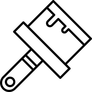 Çekiç simgesi. Çekiç vektör simgesi web için basit örnek