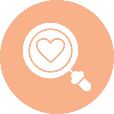 Kalp. Web simgesi basit tasarım