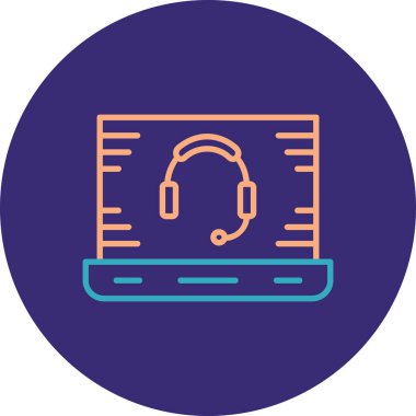 Modern simgenin vektör illüstrasyonu