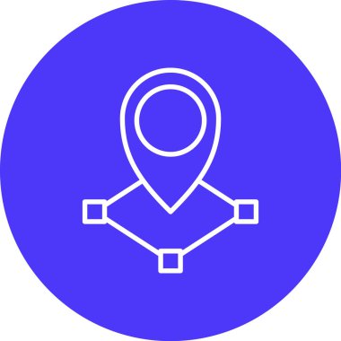 konumu simgesi harita, illüstrasyon vektör