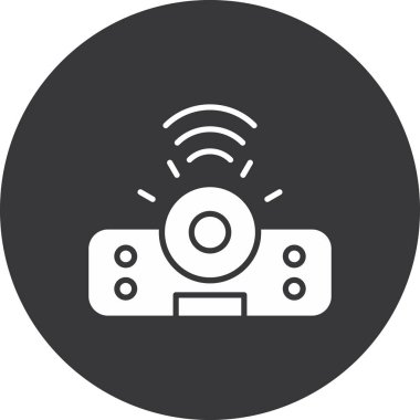 video kamera ikonu vektör illüstrasyonu