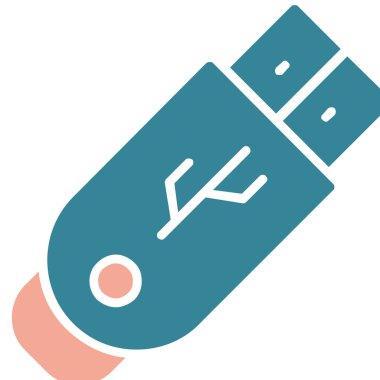 usb flash disk vektör çizimi