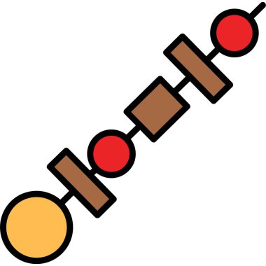 Yılbaşı dekorasyon simgesi renk taslağı çizimi