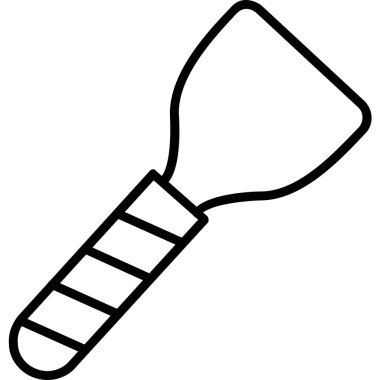 Bahçe küreği. Web simgesi basit illüstrasyon