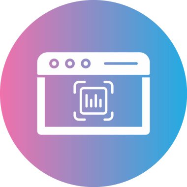 Fırın basit simgesi, vektör illüstrasyonu