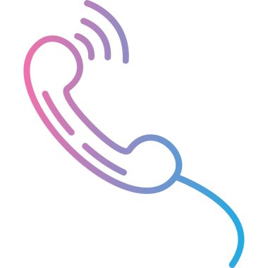 Çağrı. Web simgesi basit illüstrasyon