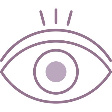 Göz. Web simgesi basit illüstrasyon