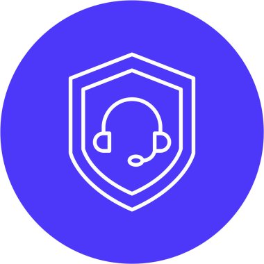 Modern b 'nin vektör çizimi güvenlik simgesinden yoksundur