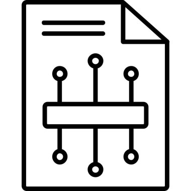 veri depolama hattı simgesi tasarım vektörü
