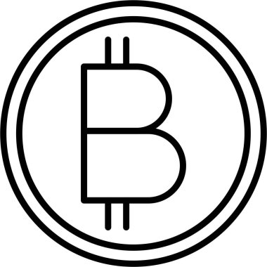 bitcoin. Web simgesi basit tasarım