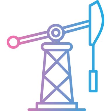 Petrol pompası simgesinin vektör illüstrasyonu