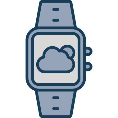 izle simge vektör illüstrasyonu