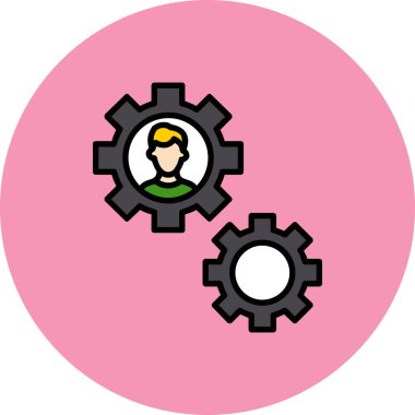 İş ve finans simgesinin vektör illüstrasyonu