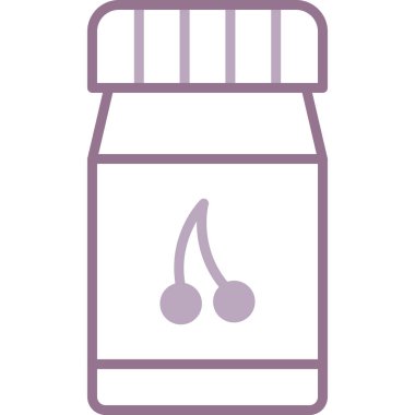 İlaç ikonlu şişe, satır biçimi