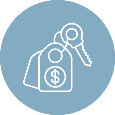 para simgesi soyut arkaplanda izole edildi