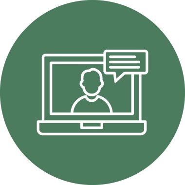 Bilgisayar. Web simgesi basit illüstrasyon