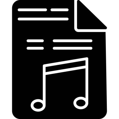 müzik notu vektör simgesi