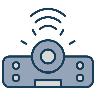 radyo web simgesi vektör illüstrasyonu